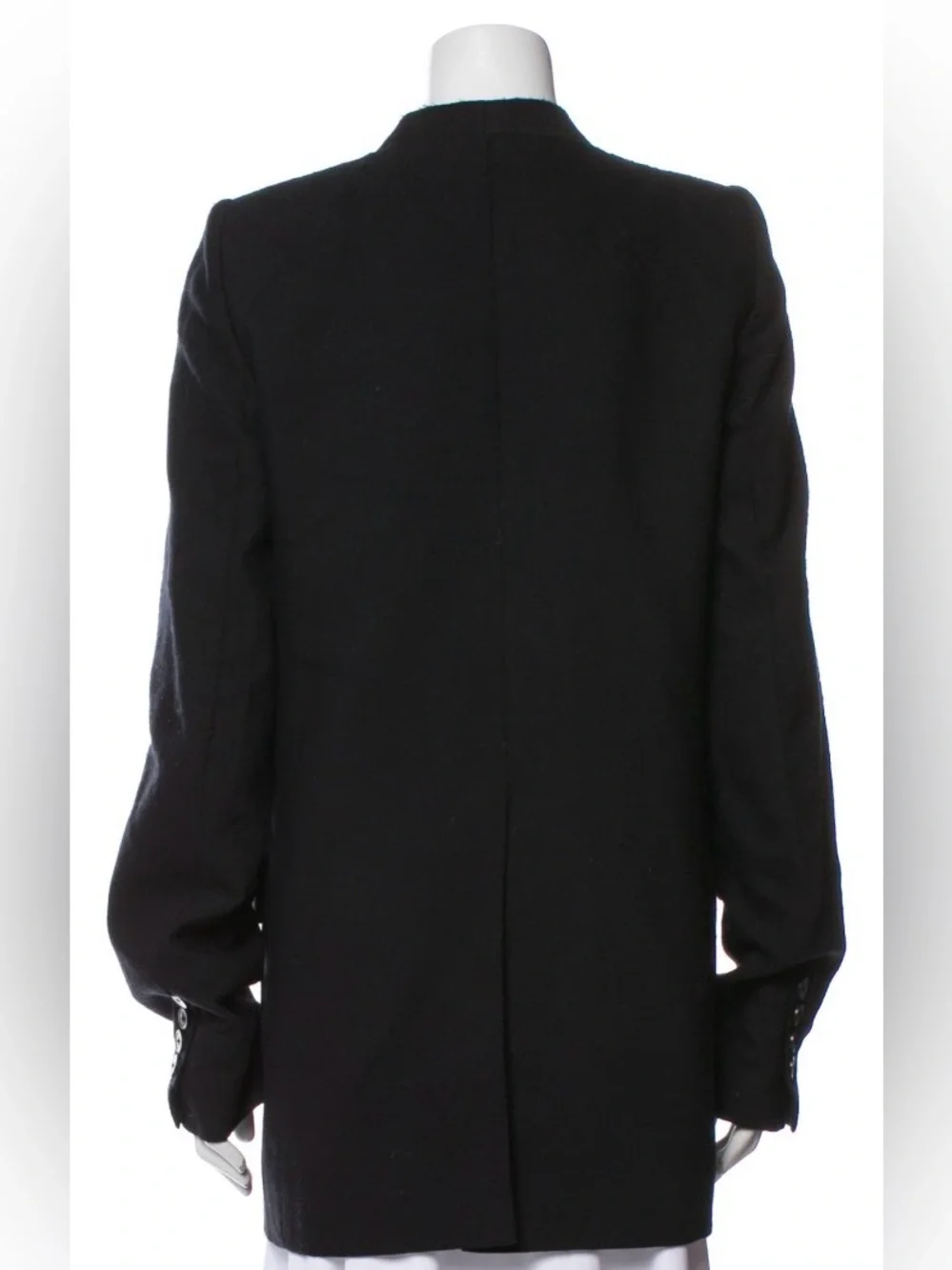 Ann Demeulemeester Black Two-Button Minimalist Blazer